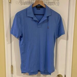 Small Blue Polo Ralph Lauren Performance Collared Shirt